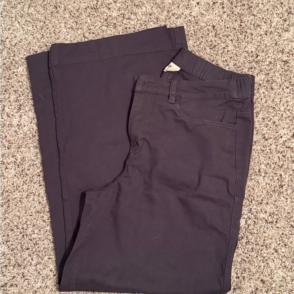 Pact Women's Dark Gray Wide Leg Pants